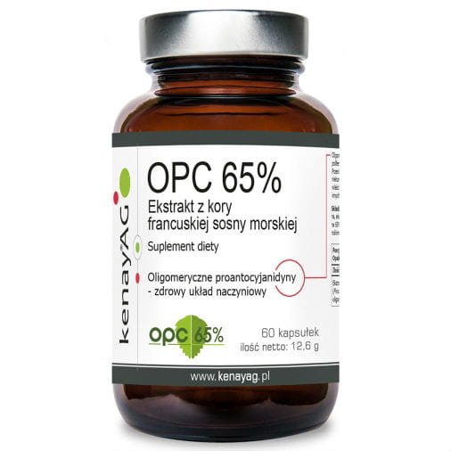 Rindenextrakt aus französischer Seekiefer opc 65% 100 mg 60 KENAY-Kapseln