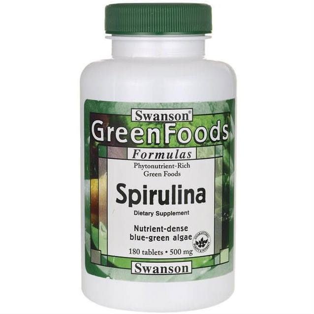 Natürliche Spirulina 500 mg 180 Tabletten von SWANSON