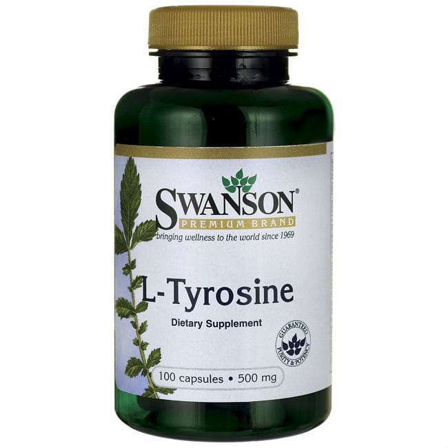 L - Tyrosin 500 mg L - Tyrosin 100 Kapseln von SWANSON