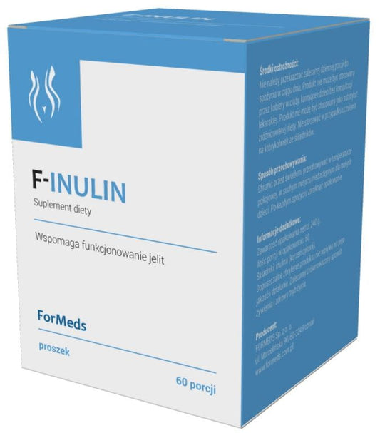 Häufige Verwendung von Inulin in Pulverform, 4000 mg, 60 Portionen, 240 g, von FORMEDS auf weißem Hintergrund.