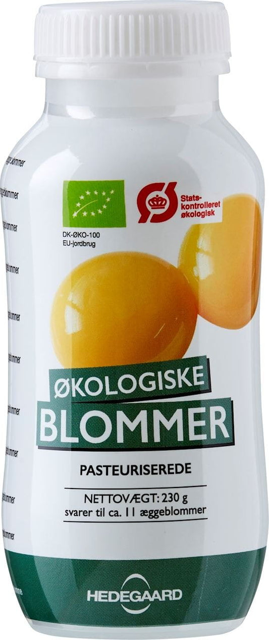Flüssiges Bio-Eigelb von DAVA FOODS in 230 g Flasche, cremige Textur, ideal für Koch- und Backrezepte.