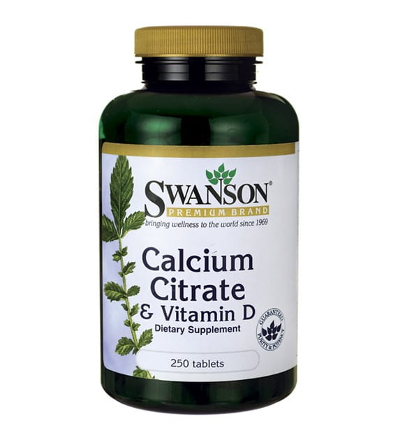 Calciumcitrat & Vitamin D - 3 250 Tabletten von SWANSON