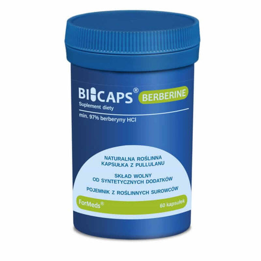 Bicaps Berberin von FORMEDS, 30 Portionen, 60 Kapseln, Nahrungsergänzungsmittel mit Berberin in Kapselform