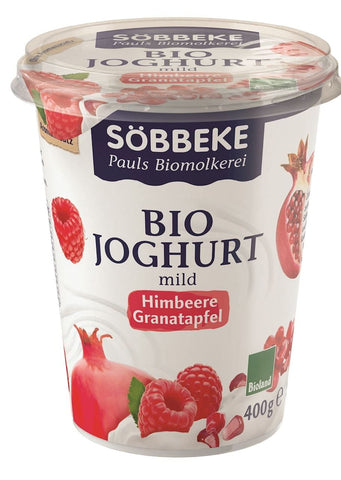 Himbeerjoghurt - Granatapfel (38% Fett) BIO 400 g - SOBBEKE