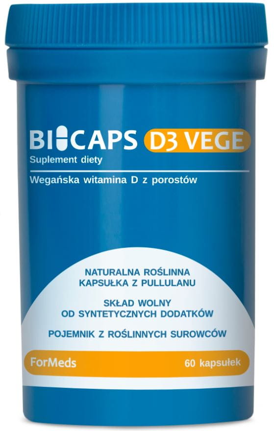 Bicaps Vitamin D3 Gemüse 300mg 60 Kapseln FORMEDS