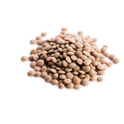 Bio braune Linsen von BIO PLANET, 25 kg Packung, frische Hülsenfrüchte für gesunde Mahlzeiten, Nahaufnahme.