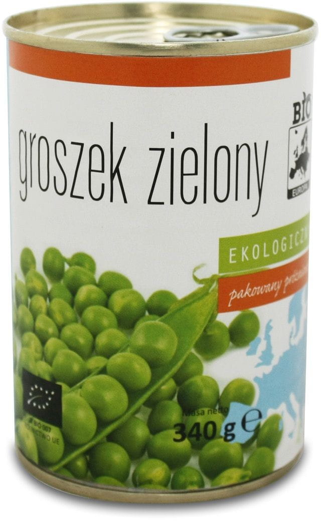 Grüne Dosenerbsen BIO 340 g (270 g) - BIO EUROPA