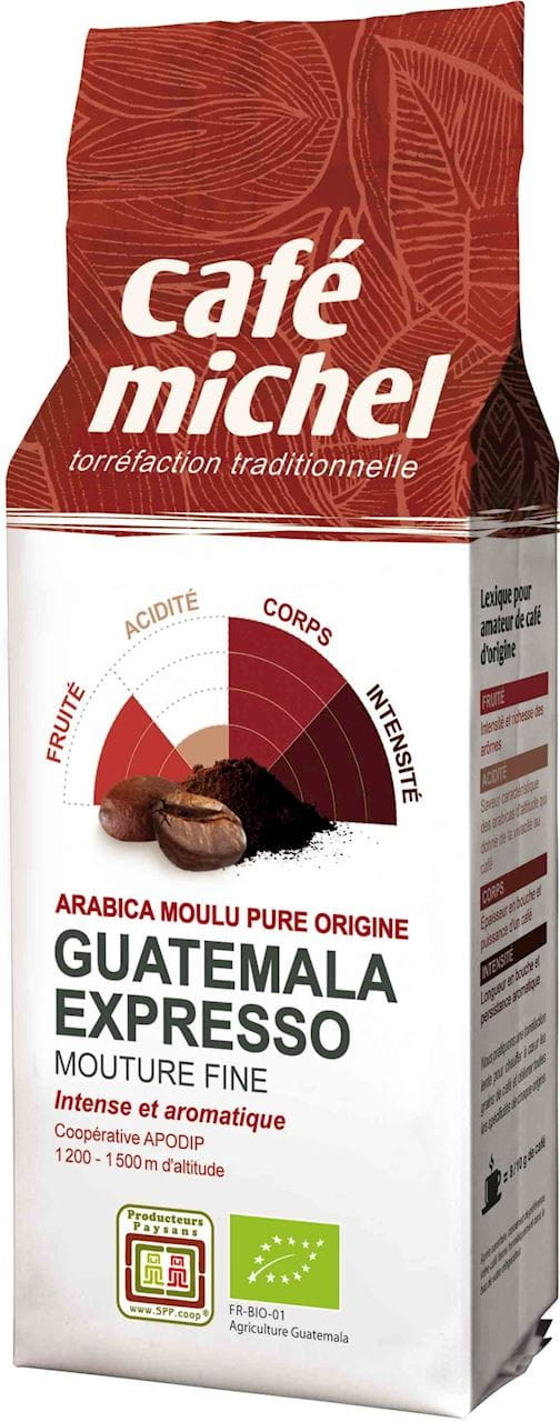 Gemahlener Kaffee Arabica Espresso Guatemala fair gehandelt BIO 250 g - CAFE MICHEL