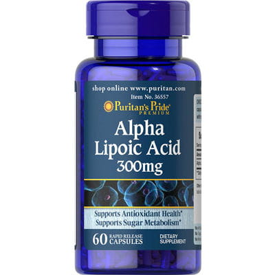 Alpha-Liponsäure 300 mg 60 Kapseln PURITAN'S PRIDE Hover Image