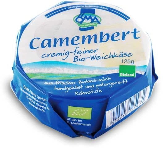 Camembertkäse BIO 125 g - OMA Hlavní obrázek produktu