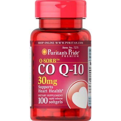 Hochwertige PURITAN'S PRIDE Coenzym Q10 Kapseln, 30 mg pro Kapsel, 100 Stück, für Energie und Herzgesundheit