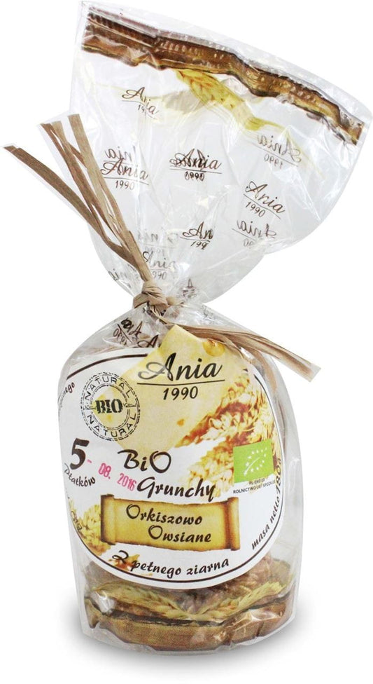 Vollkornflocken BIO ANIA mit Dinkel und Hafer, 180 g, naturbelassen, gesunde Frühstücksflocken in Packung