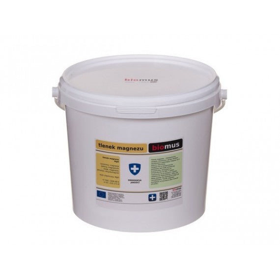 Magnesiumoxid. Geröstete Magnesia 87% WEISS 5kg BIOMUS Hauptbild